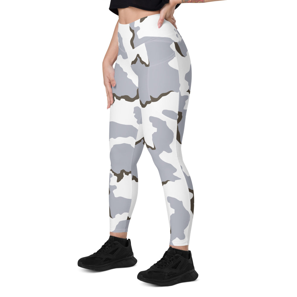 Battlefield Bad Company Snow CAMO Leggings with pockets - Womens With Pockets