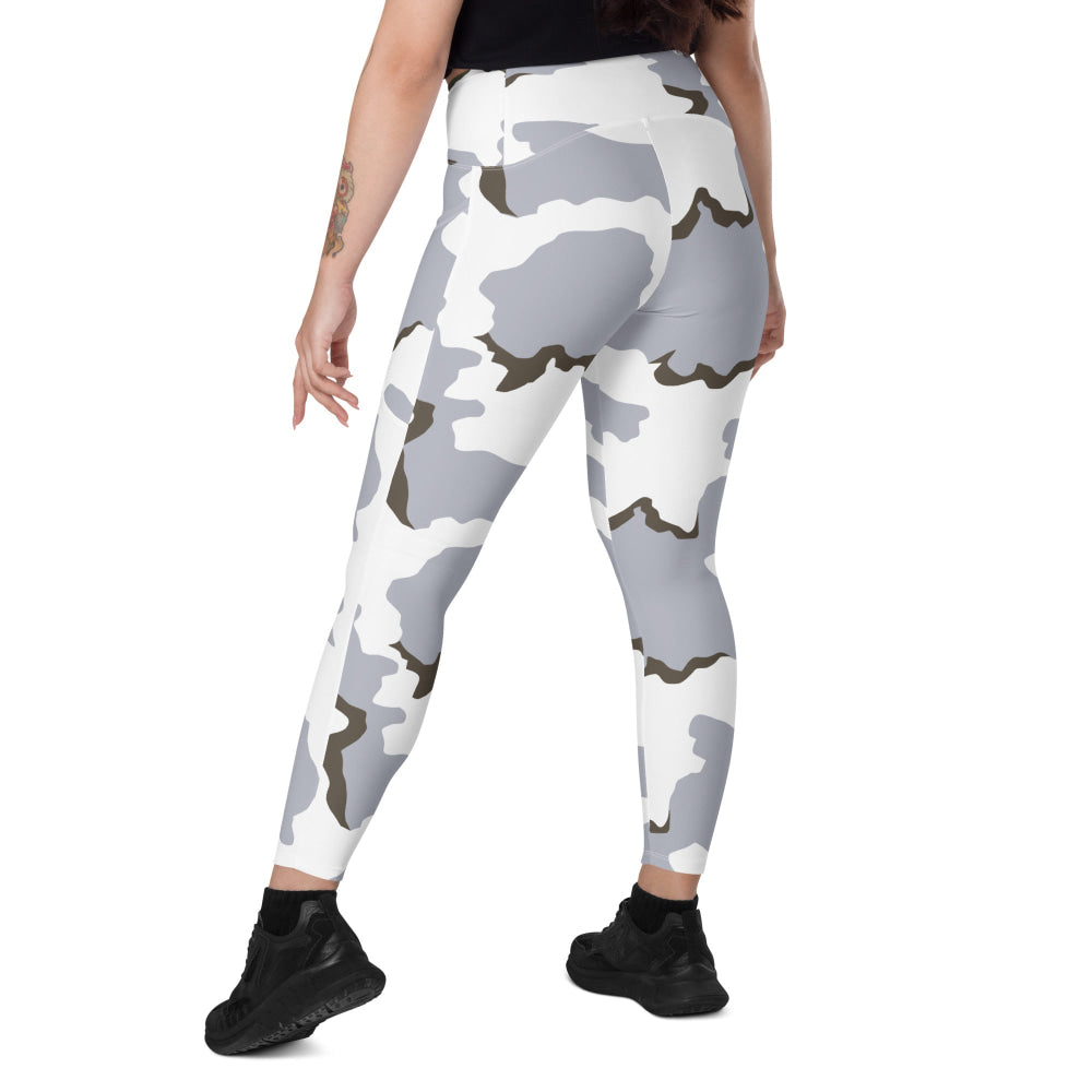 Battlefield Bad Company Snow CAMO Leggings with pockets - Womens With Pockets