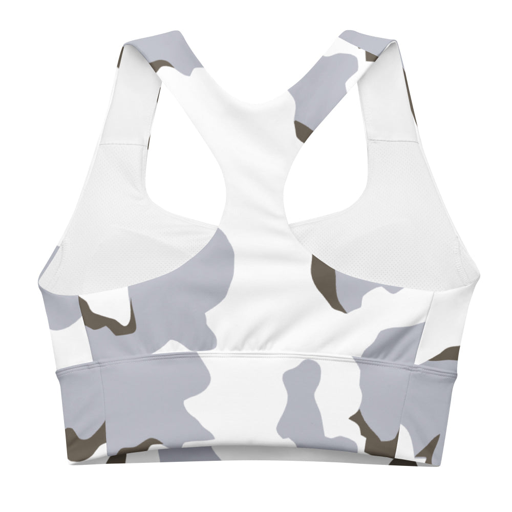 Battlefield Bad Company Snow CAMO Longline sports bra - Womens Sports Bra