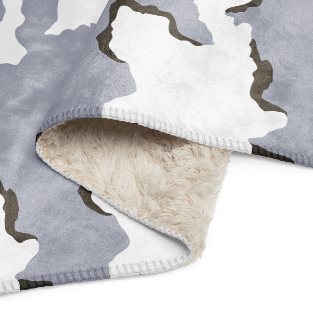 Battlefield Bad Company Snow CAMO Sherpa blanket - Blanket