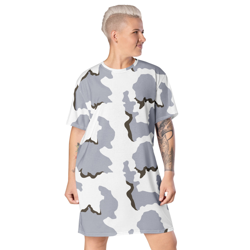 Battlefield Bad Company Snow CAMO T-shirt dress - 2XS - Womens T-Shirt Dress