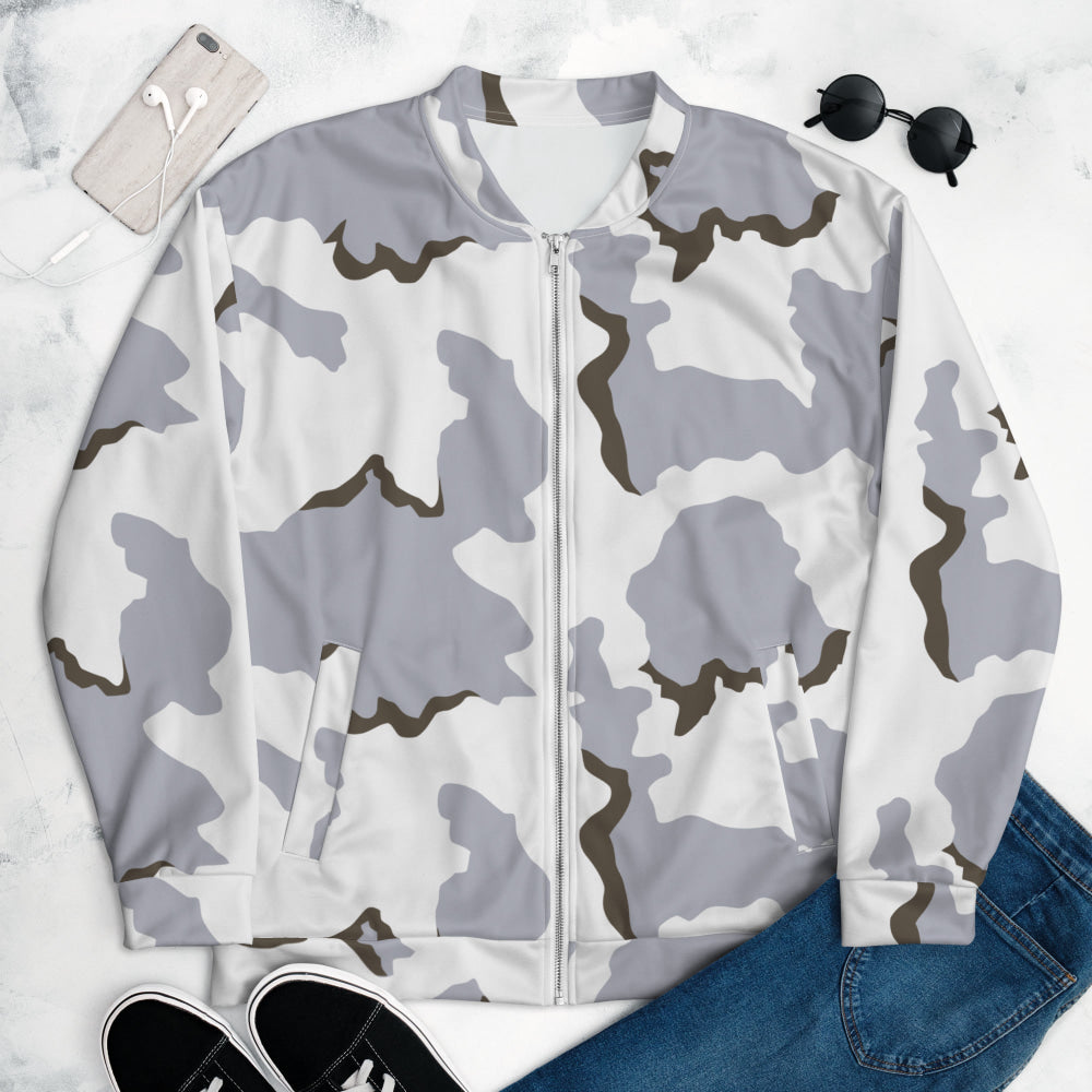 Battlefield Bad Company Snow CAMO Unisex Bomber Jacket - XS