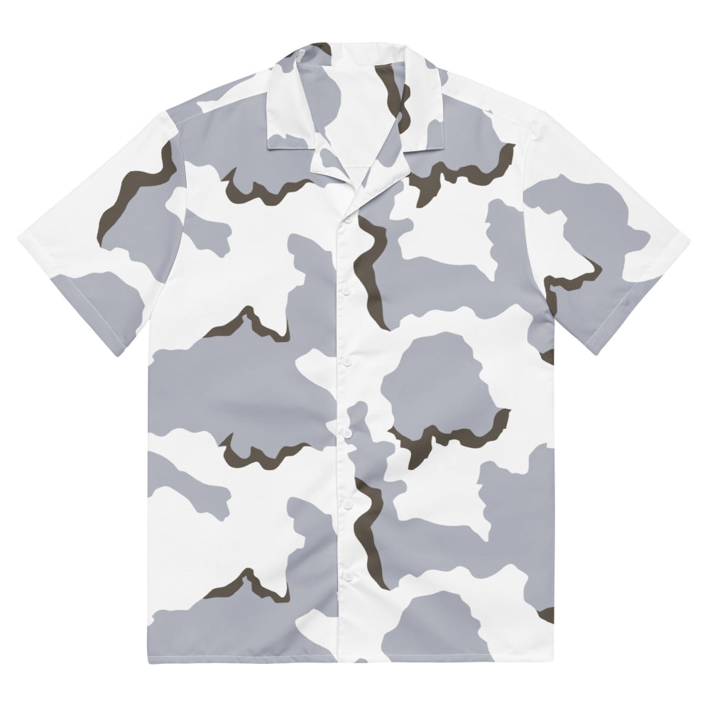 Battlefield Bad Company Snow CAMO Unisex button shirt - 2XS - Button Shirt