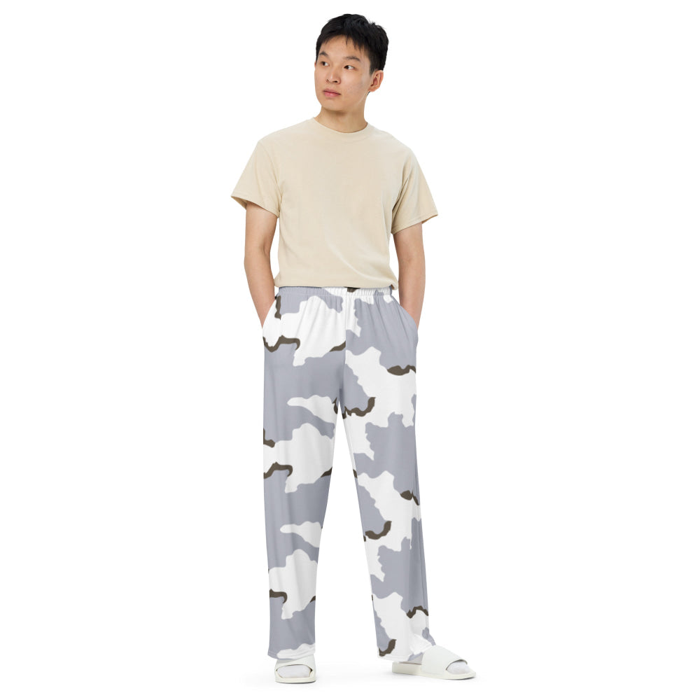 Battlefield Bad Company Snow CAMO unisex wide-leg pants - Unisex Wide-Leg Pants