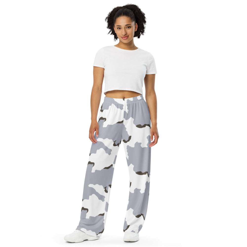 Battlefield Bad Company Snow CAMO unisex wide-leg pants - Unisex Wide-Leg Pants