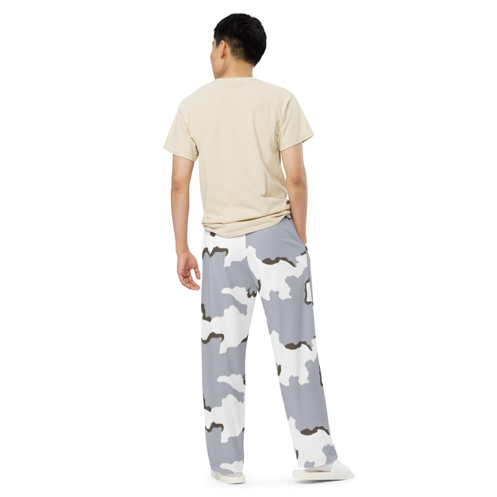 Battlefield Bad Company Snow CAMO unisex wide-leg pants - Unisex Wide-Leg Pants