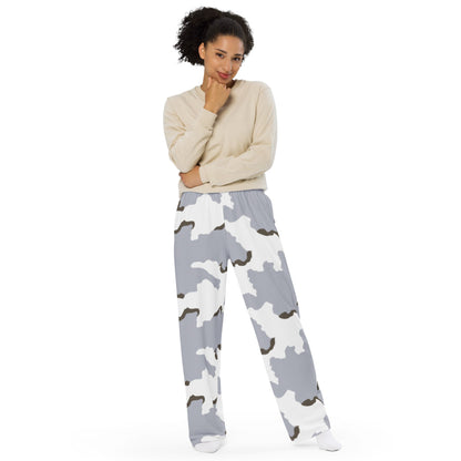 Battlefield Bad Company Snow CAMO unisex wide-leg pants - Unisex Wide-Leg Pants