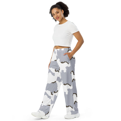 Battlefield Bad Company Snow CAMO unisex wide-leg pants - Unisex Wide-Leg Pants