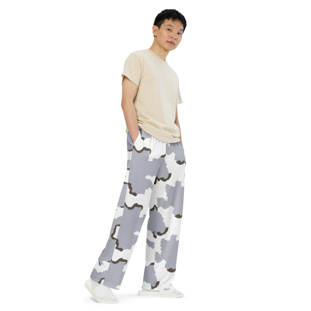 Battlefield Bad Company Snow CAMO unisex wide-leg pants - Unisex Wide-Leg Pants