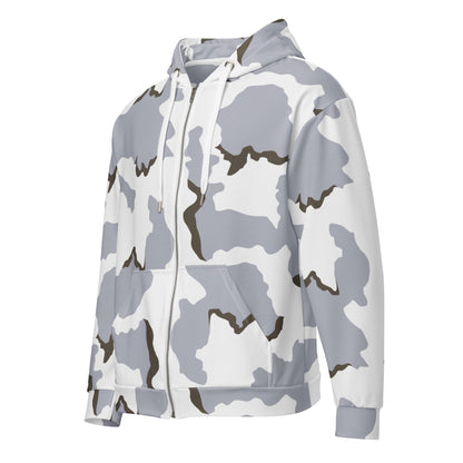 Battlefield Bad Company Snow CAMO Unisex zip hoodie - 2XS - Zip Hoodie