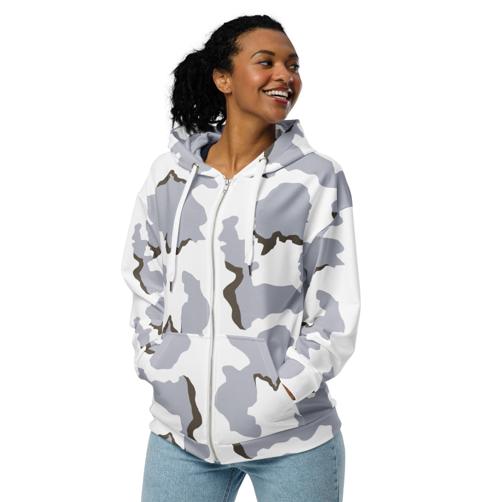 Battlefield Bad Company Snow CAMO Unisex zip hoodie - Zip Hoodie