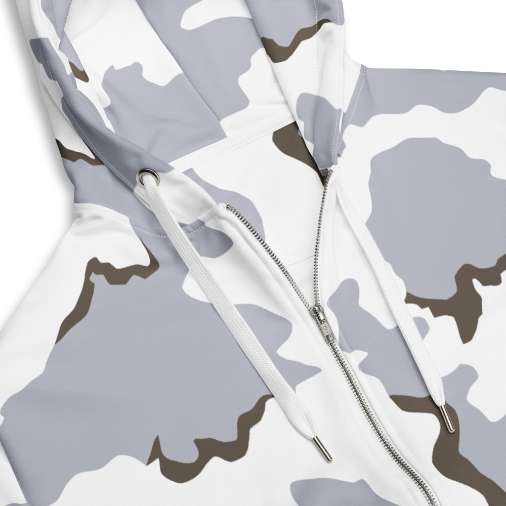 Battlefield Bad Company Snow CAMO Unisex zip hoodie - Zip Hoodie