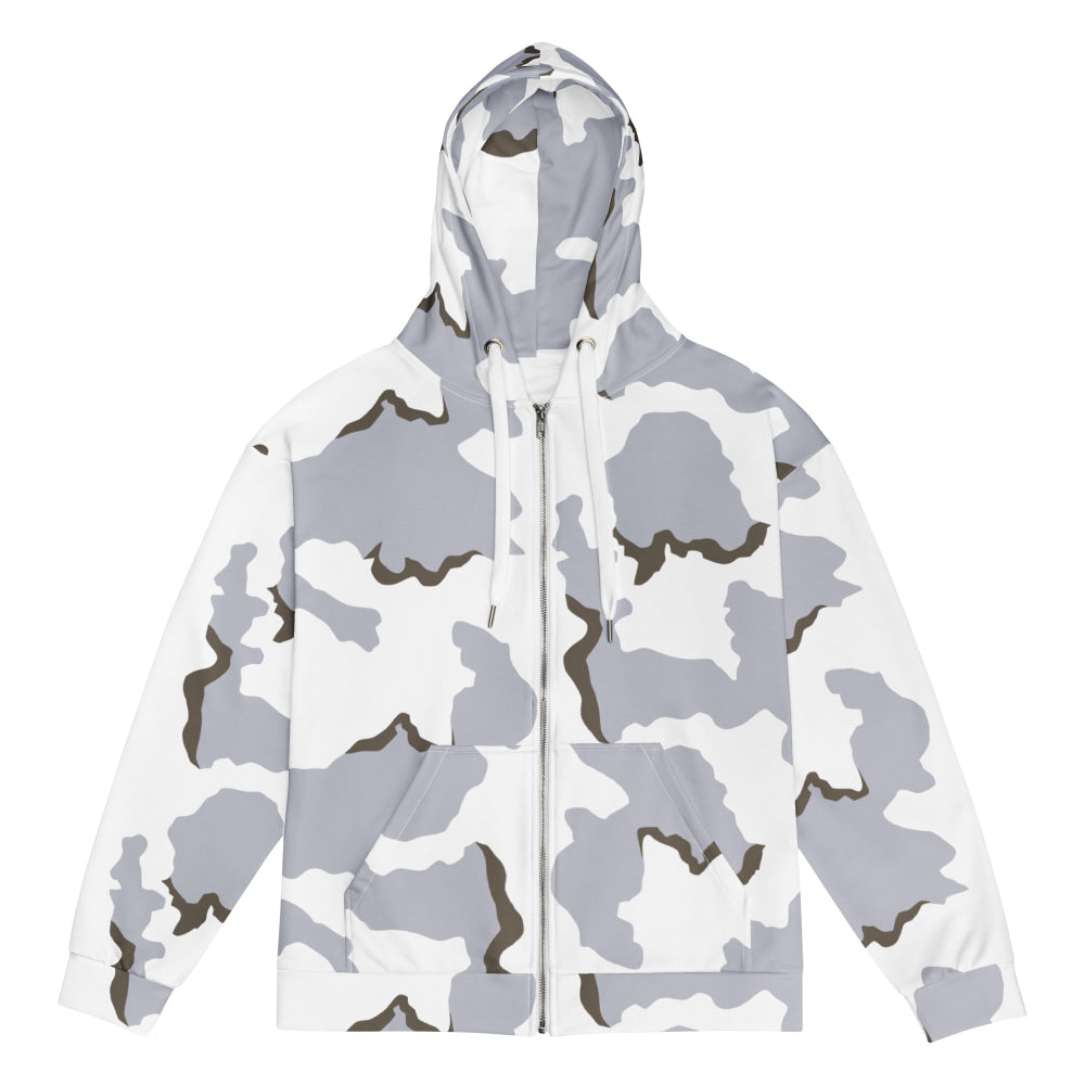 Battlefield Bad Company Snow CAMO Unisex zip hoodie - Zip Hoodie