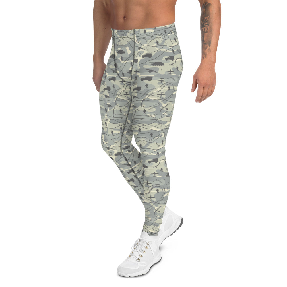 Battlefield Map CAMO Men’s Leggings - Mens