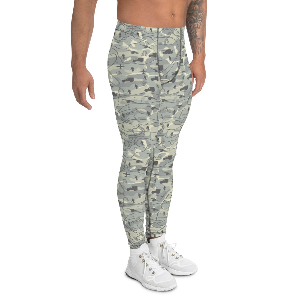 Battlefield Map CAMO Men’s Leggings - Mens