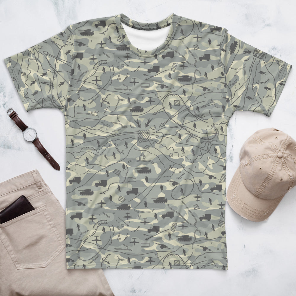 Battlefield Map CAMO Men’s T-shirt - XS - Mens T-Shirt