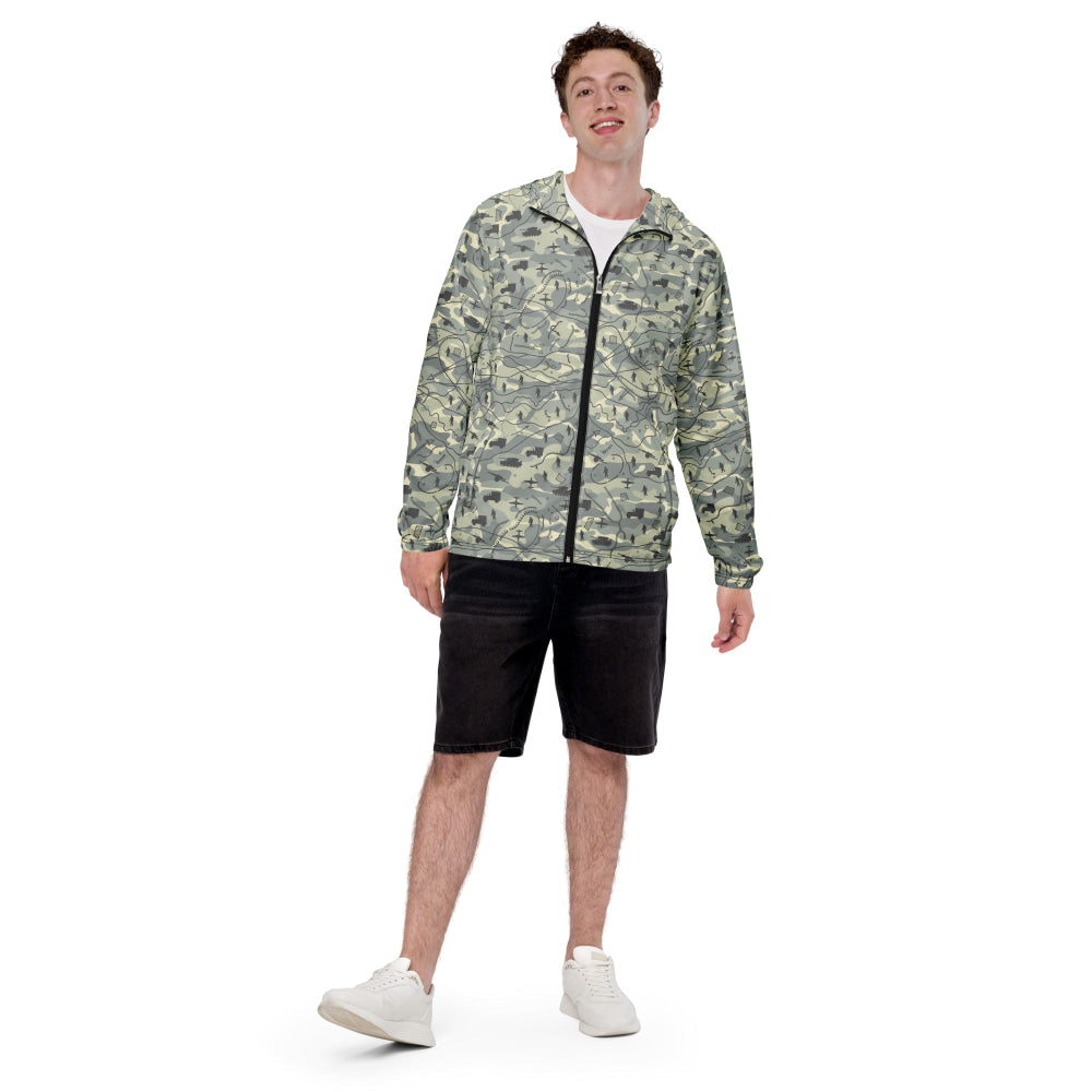 Battlefield Map CAMO Men’s windbreaker - Mens Windbreaker