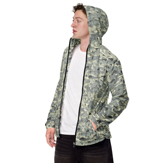 Battlefield Map CAMO Men’s windbreaker - XS - Mens Windbreaker