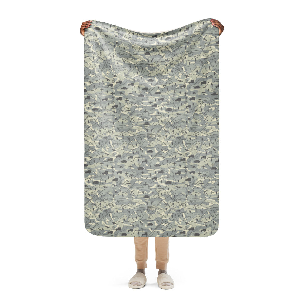 Battlefield Map CAMO Sherpa blanket - 37″×57″ - Blanket