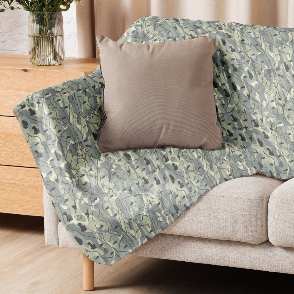 Battlefield Map CAMO Sherpa blanket - Blanket