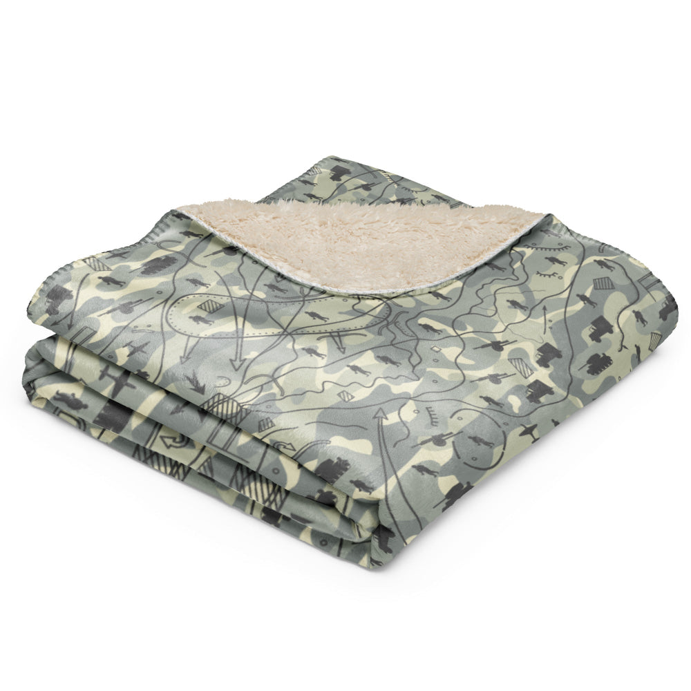 Battlefield Map CAMO Sherpa blanket - Blanket