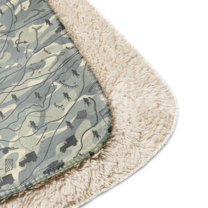 Battlefield Map CAMO Sherpa blanket - Blanket