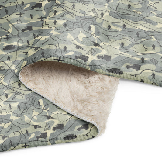 Battlefield Map CAMO Sherpa blanket - Blanket