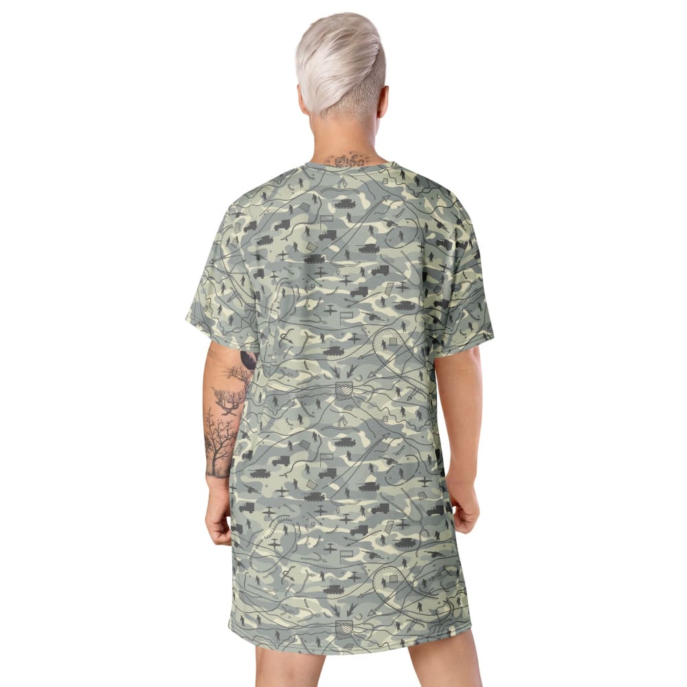 Battlefield Map CAMO T-shirt dress