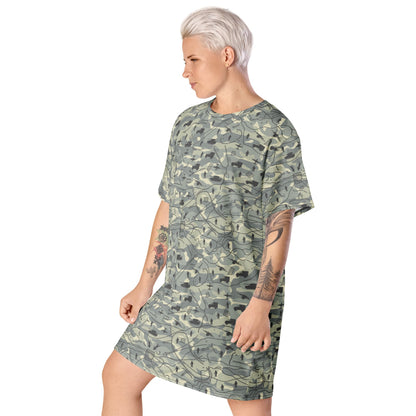 Battlefield Map CAMO T-shirt dress - Womens T-Shirt Dress