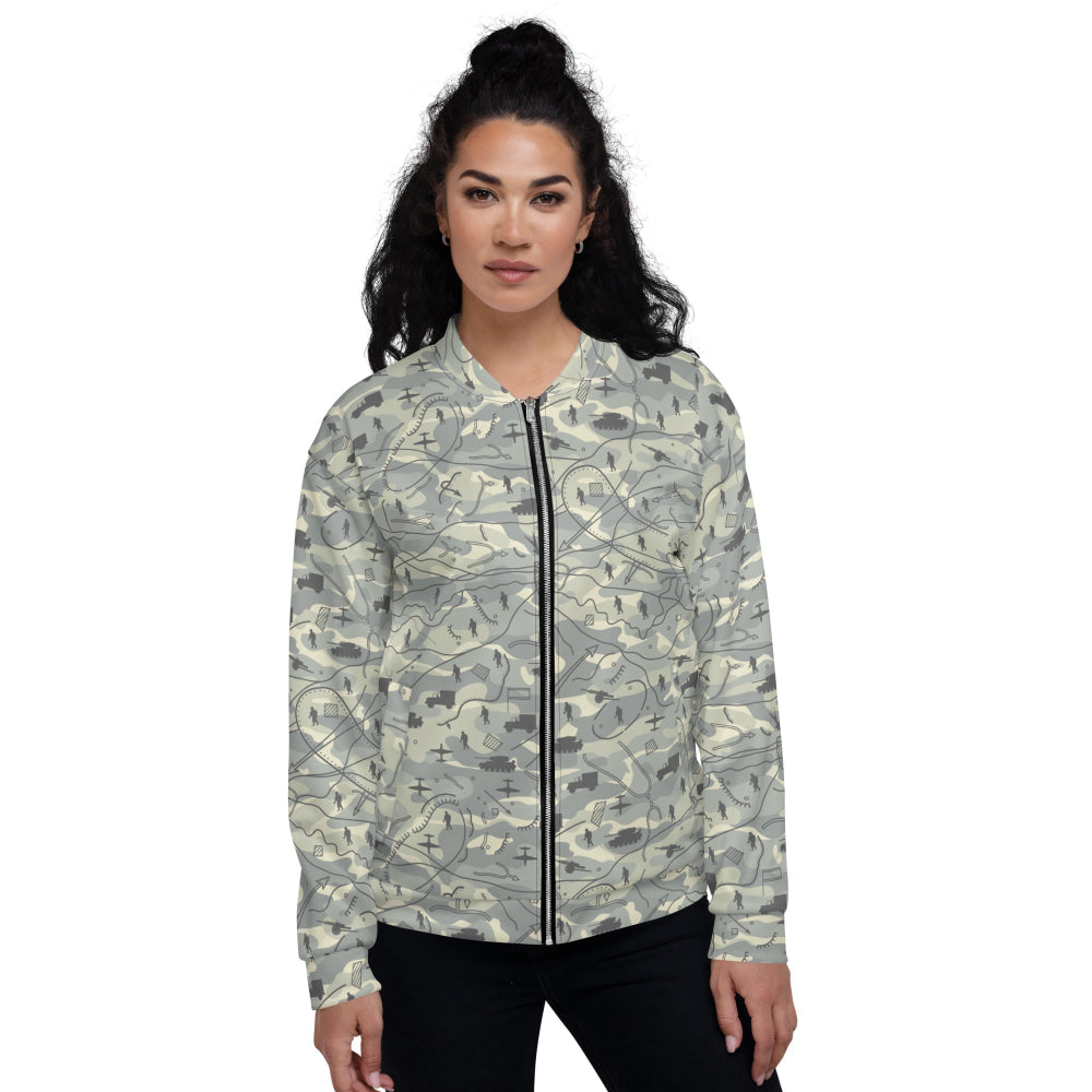 Battlefield Map CAMO Unisex Bomber Jacket