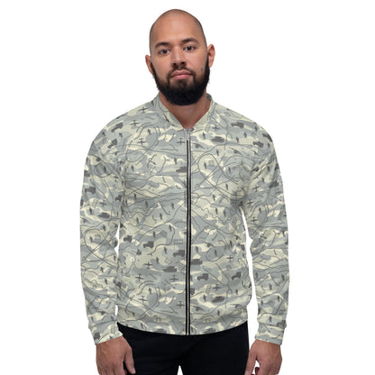 Battlefield Map CAMO Unisex Bomber Jacket