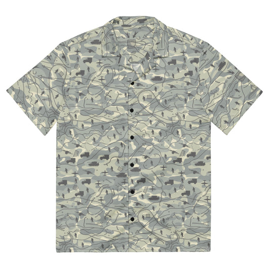 Battlefield Map CAMO Unisex button shirt - 2XS - Button Shirt