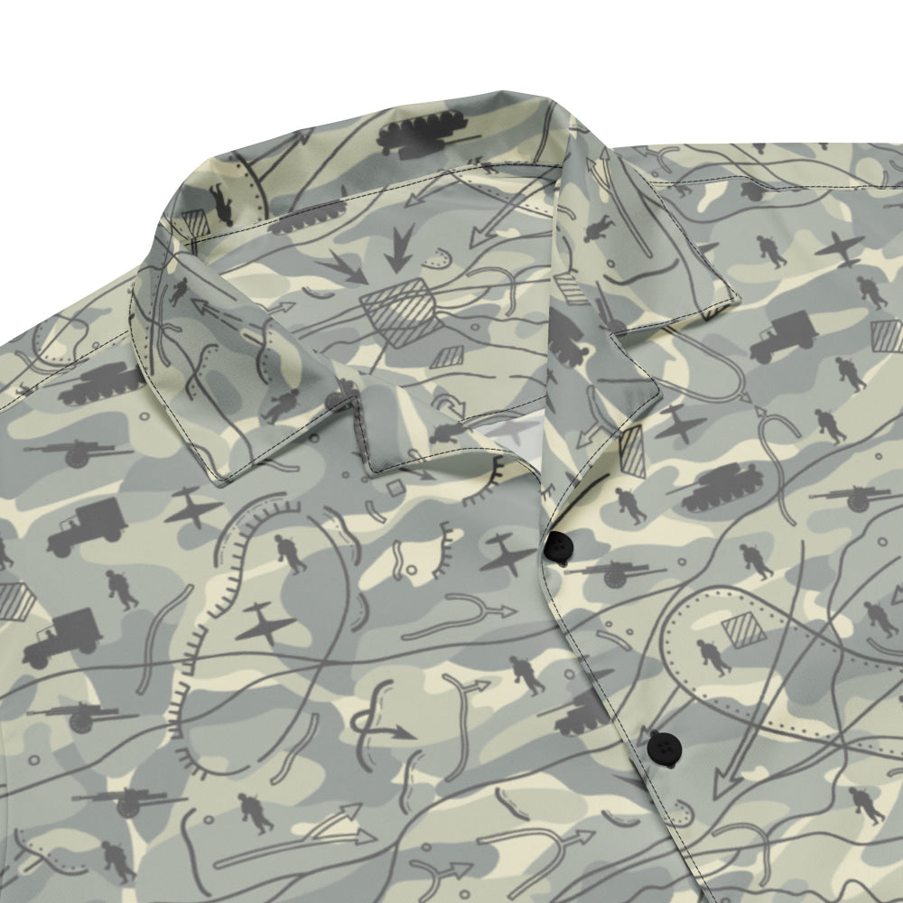 Battlefield Map CAMO Unisex button shirt - Button Shirt