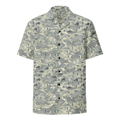 Battlefield Map CAMO Unisex button shirt - Button Shirt