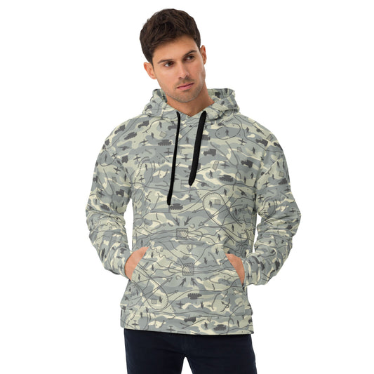 Battlefield Map CAMO Unisex Hoodie - 2XS