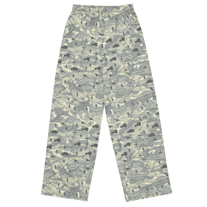 Battlefield Map CAMO unisex wide-leg pants - Unisex Wide-Leg Pants