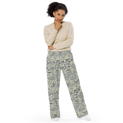 Battlefield Map CAMO unisex wide-leg pants - Unisex Wide-Leg Pants