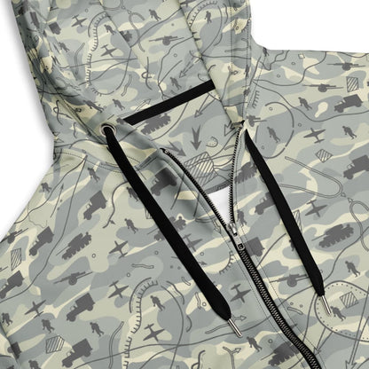 Battlefield Map CAMO Unisex zip hoodie