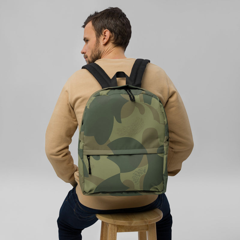 Brushstroke Moon and Balls CAMO Backpack - Bag