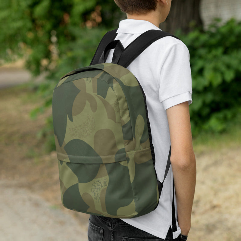 Brushstroke Moon and Balls CAMO Backpack - Bag
