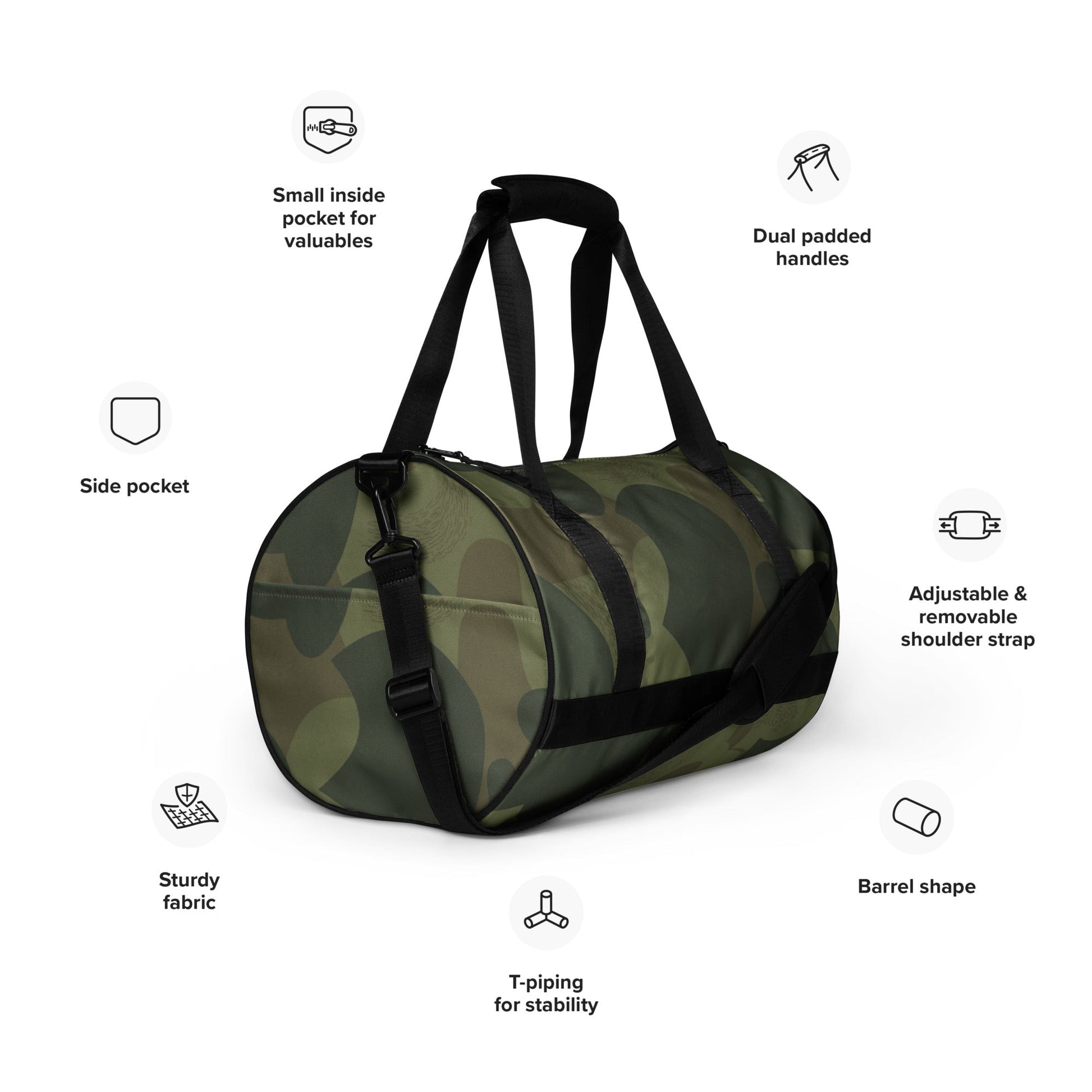 Belgian Brushstroke Moon and Balls CAMO gym bag - Gym Bags