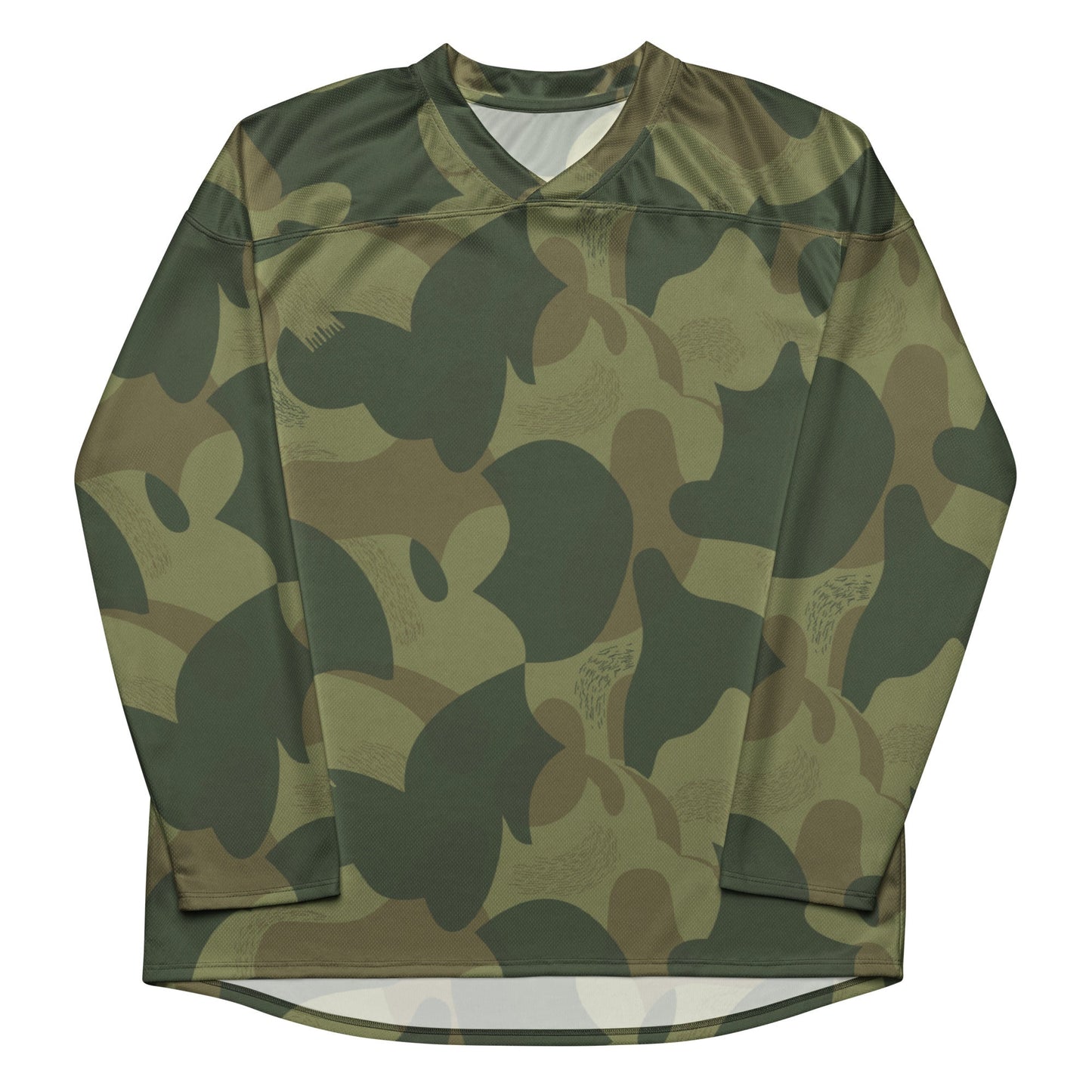 Belgian Brushstroke Moon and Balls CAMO hockey fan jersey - Hockey Jerseys