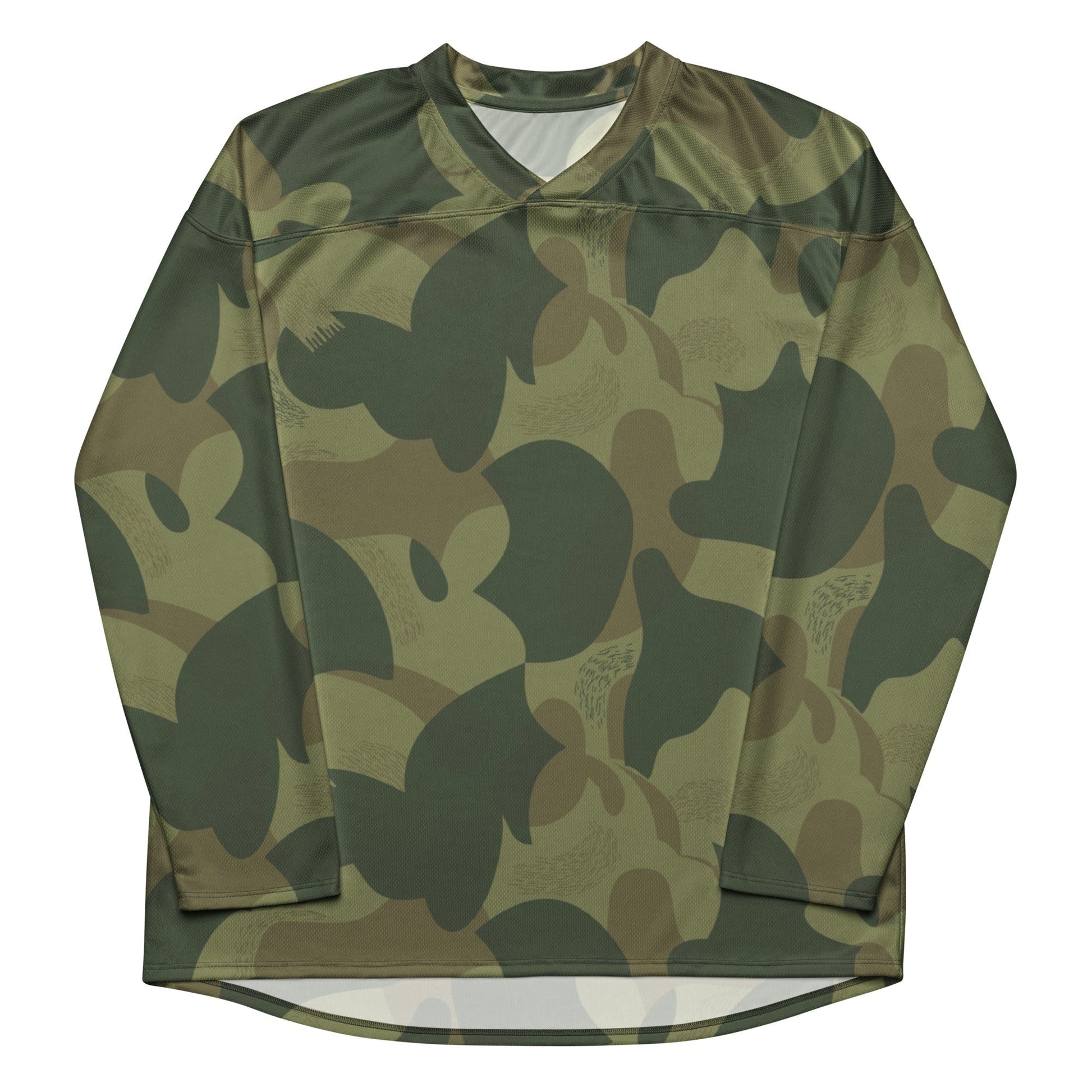 Belgian Brushstroke Moon and Balls CAMO hockey fan jersey - Hockey Jerseys