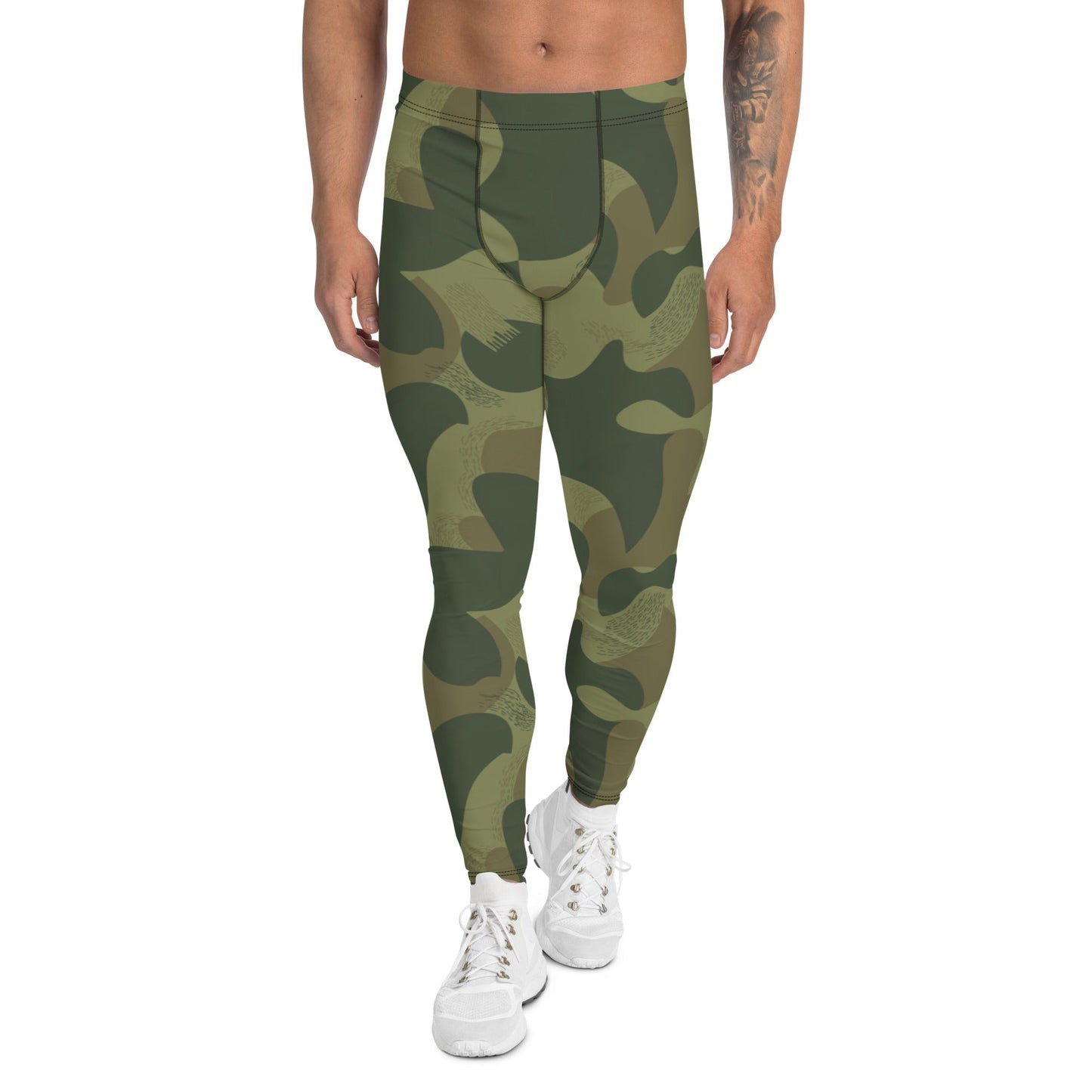 Belgian Brushstroke Moon and Balls CAMO Mens Leggings - XS