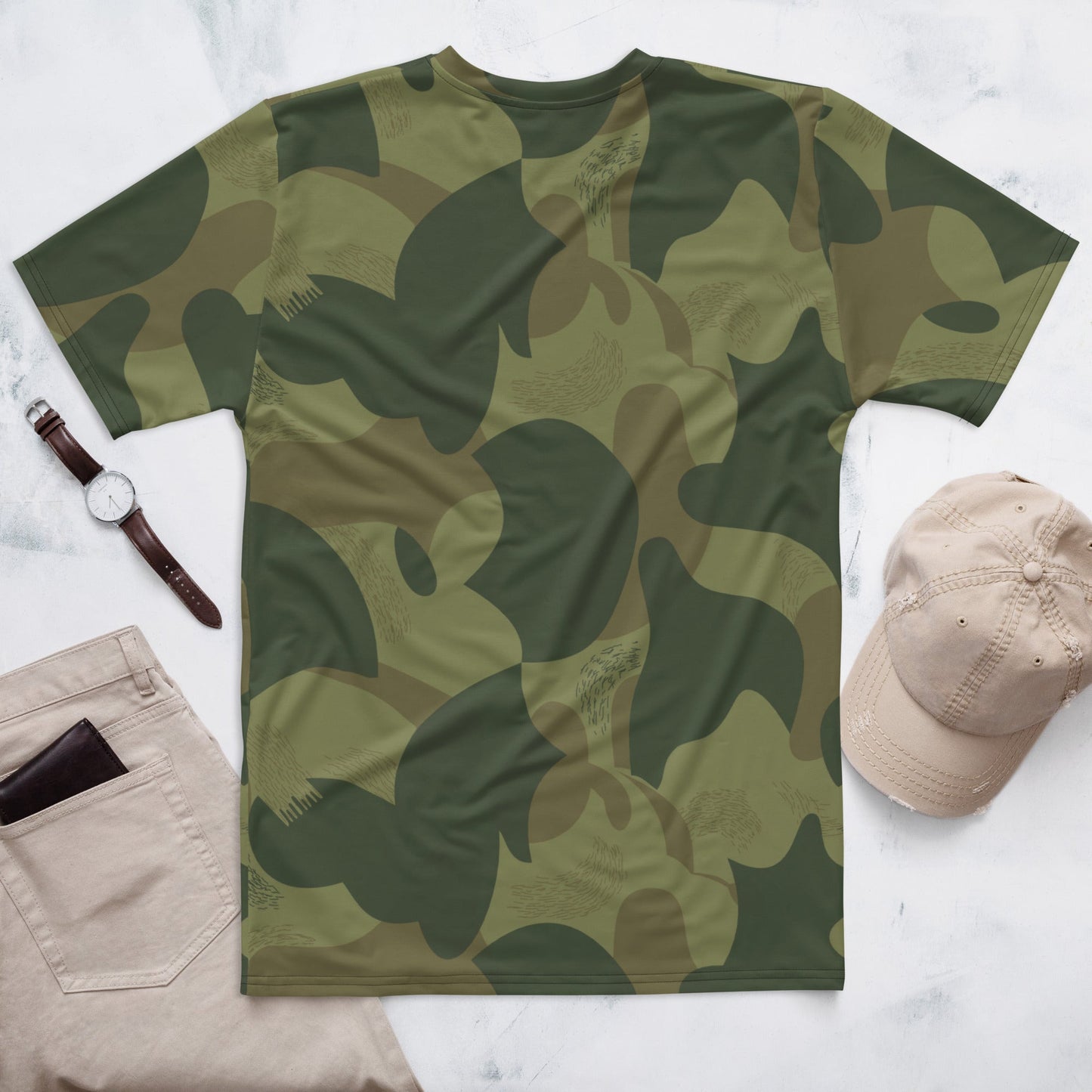 Belgian Brushstroke Moon and Balls CAMO Mens t shirt T Shirts