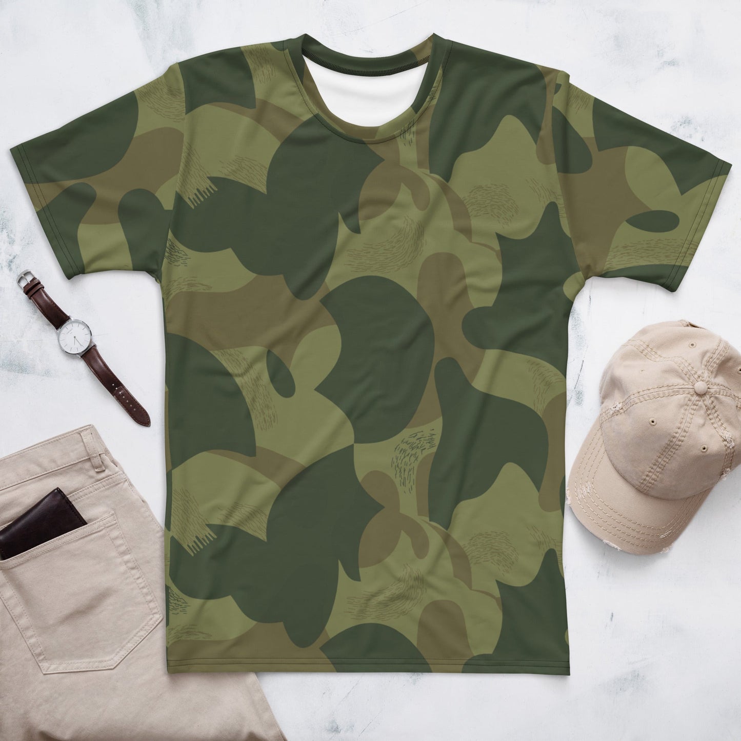 Belgian Brushstroke Moon and Balls CAMO Mens t shirt XS T Shirts