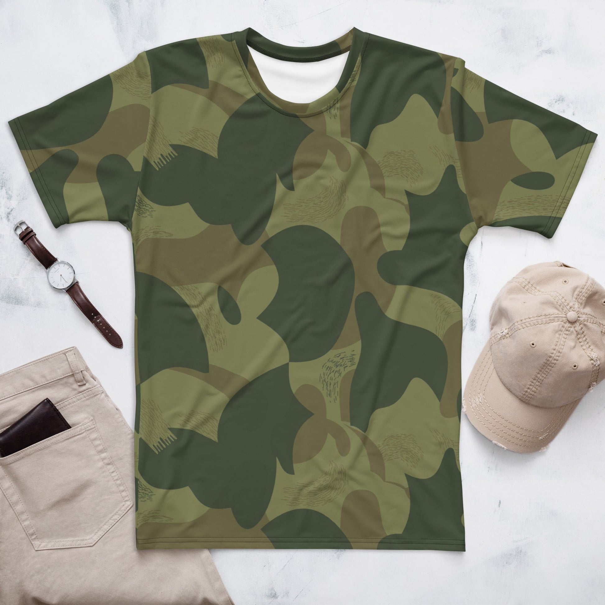 Belgian Brushstroke Moon and Balls CAMO Mens t shirt XS T Shirts