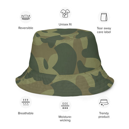 Belgian Brushstroke Moon and Balls CAMO Reversible bucket hat - Bucket Hats