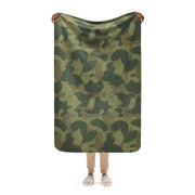 Brushstroke Moon and Balls CAMO Sherpa Blanket - 37″×57″
