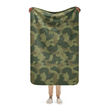 Belgian Brushstroke Moon and Balls CAMO Sherpa blanket - 37″×57″ - Blankets